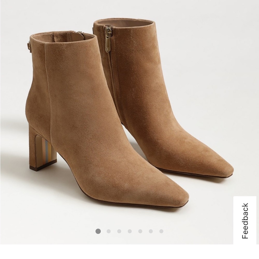 Sam Edelman Tan Suede Heeled Boots